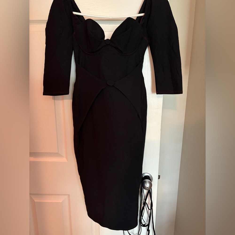 Agent Provocateur Black Long Sleeve Dress
